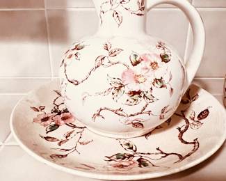 Spring Time Pitcher and Plate 