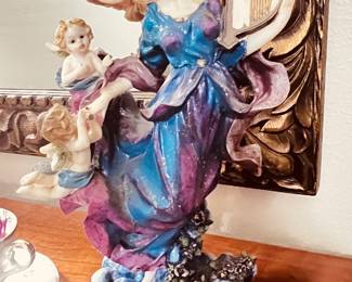 Angel in Purple Robe Cherubs 
