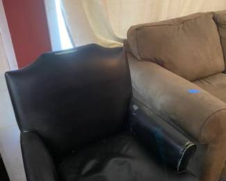 Vintage vinyl chair painted