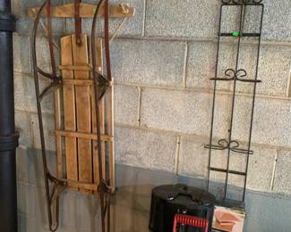 metal rail sled