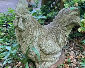 concrete rooster