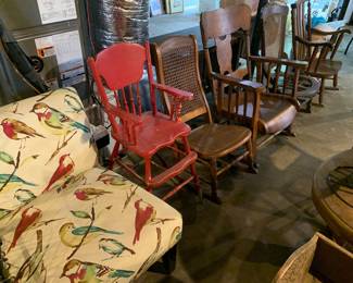 chairs; vintage high chair
