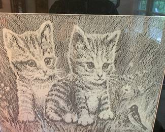 lace picture of cats
