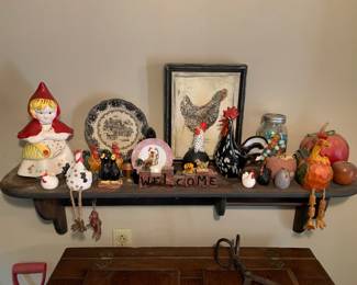 chickens; modern McCoy Red Riding Hood cookie jar