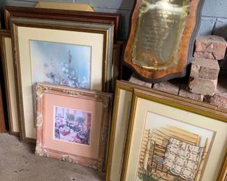 assorted prints and pictures