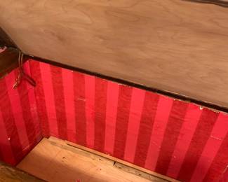 antique oak ice chest