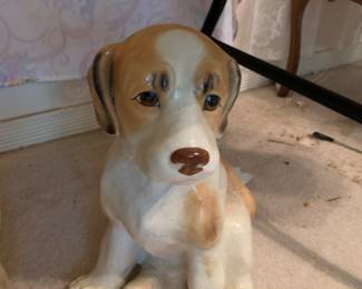 large ceramic dog