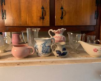 small pitchers and creamers