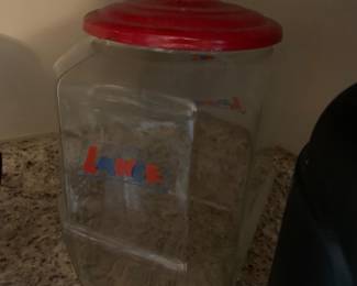 Lane cracker jar