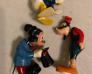 Vintage bobbles -Mickey, Donald and Goofy