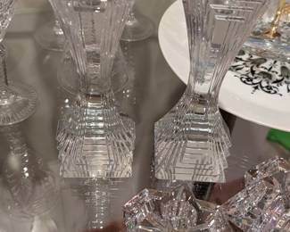 Waterford Crystal star candle holders and others