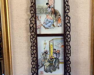 Japanese or Chinese porcelain tiles