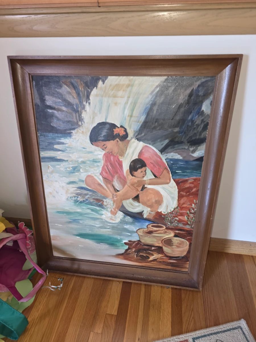 replica or in the style of works by Fernando Amorsolo (1892–1972), a celebrated Filipino artist known as the "Painter of Light