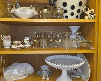 Vintage glass items