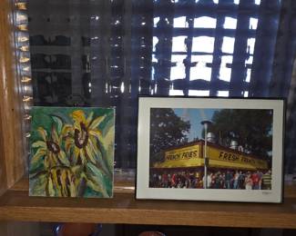 +1 This framed photograph depicts the "Fresh French Fries" stand, a well-known food vendor at the Minnesota State Fair