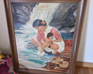 replica or in the style of works by Fernando Amorsolo (1892–1972), a celebrated Filipino artist known as the "Painter of Light