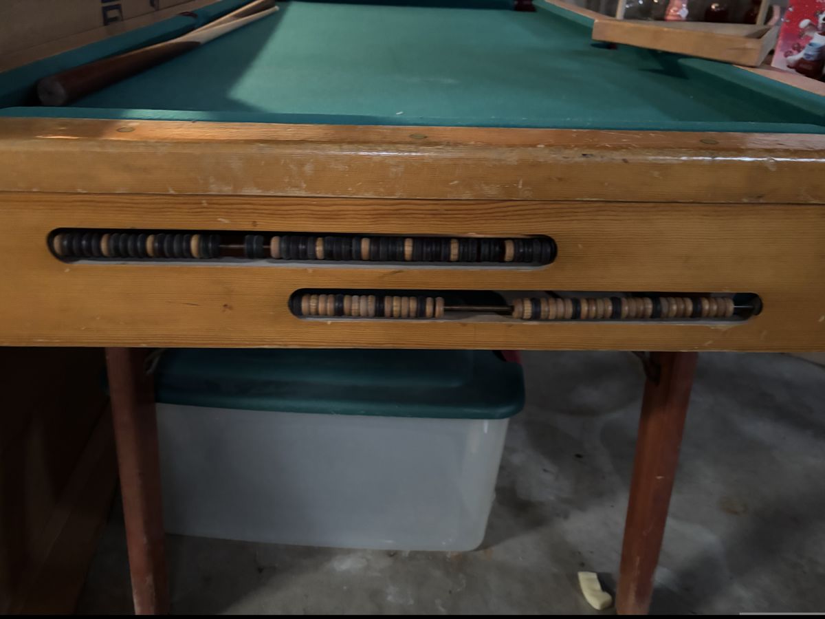 Vintage Burrows Junior Pool Table