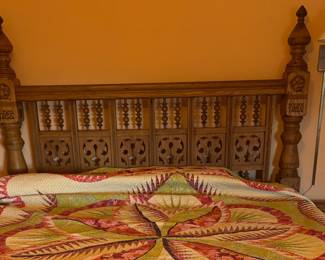 Antique headboard