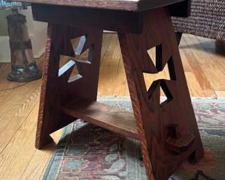Antique A&C end table