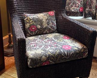 Crate & Barrel wing chair (2)