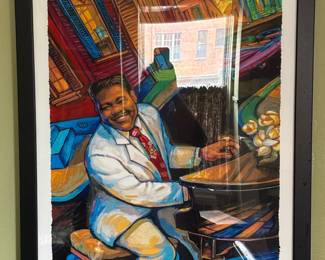 Fats Domino Jazz Fedt poster