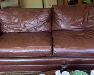 Stickley leather couch