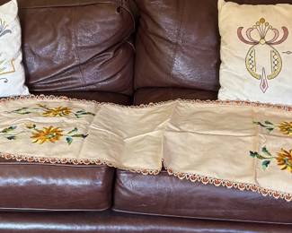 Antique arts and crafts linens