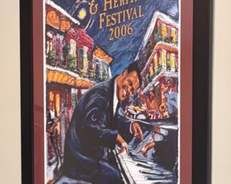 Fats Domino Jazz Fest poster
