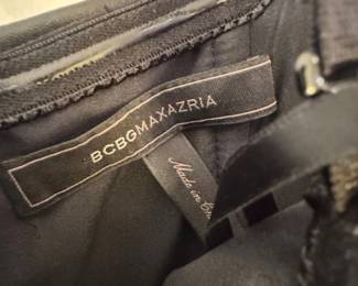 BCBGMAXAZRIA Black Tiered Strapless Dress second image