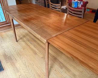 MidCentury Danish Teak Extendable Dining Table