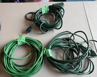 Green Outdoor Extension Cords Set of 