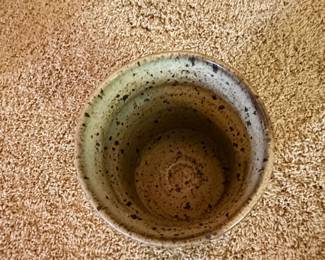 Stoneware Pot with Speckled Glaze second image