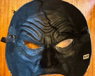 Black Pulcinella Commedia dellArte Mask second image
