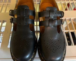 Dr. Martens Black Leather Mary Jane Shoes