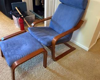 IKEA Pong Armchair and Ottoman second image