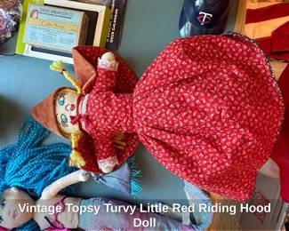 Vintage Topsy Turvy Little Red Riding Hood Doll second image