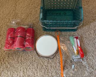 Teal Storage Caddy with Personal Care Items Bundle