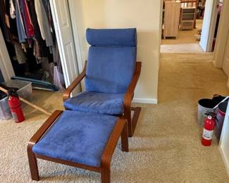 IKEA Pong Armchair and Ottoman