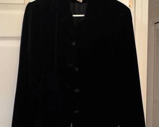 Jones New York Country Black Velvet Blazer