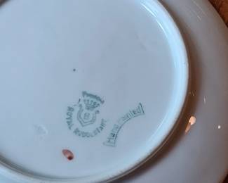 Royal Rudolstadt Hand Painted Fern Plates third image