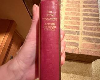 The New Testament Revised Standard Version with Jerusalem Carved Wooden Cover second image