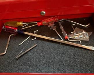 TASK FORCE Red Drawer Rolling Tool Chest with Assorted Tools second image