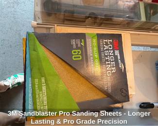 M Sandblaster Pro Sanding Sheets  Longer Lasting  Pro Grade Precision