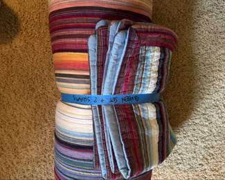 Greenland Home Fashions Katy Stripe Quilt Set with Shams