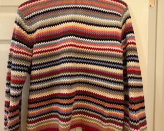 Talbots Womens Striped Knit Cardigan third image