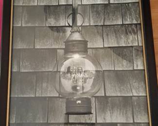 Framed Black and White Photograph of an Onion Lantern