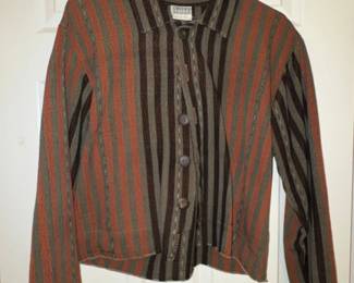 Chicos Design Striped Jacket