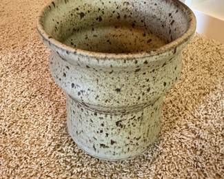 Stoneware Pot with Speckled Glaze