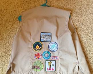 Girl Scout Uniform Vest with Patches and Insignia second image