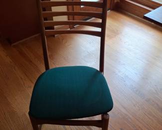 Danish Teak Extendable Dining Table with Chairs and Assorted Tableware fifth image
